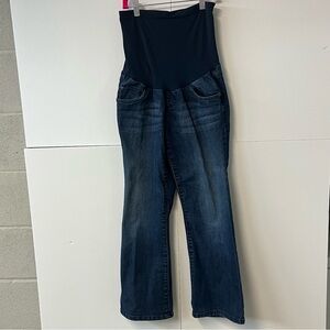 Women’s Indigo Blue Maternity Blue Jeans. Size Petite Small.